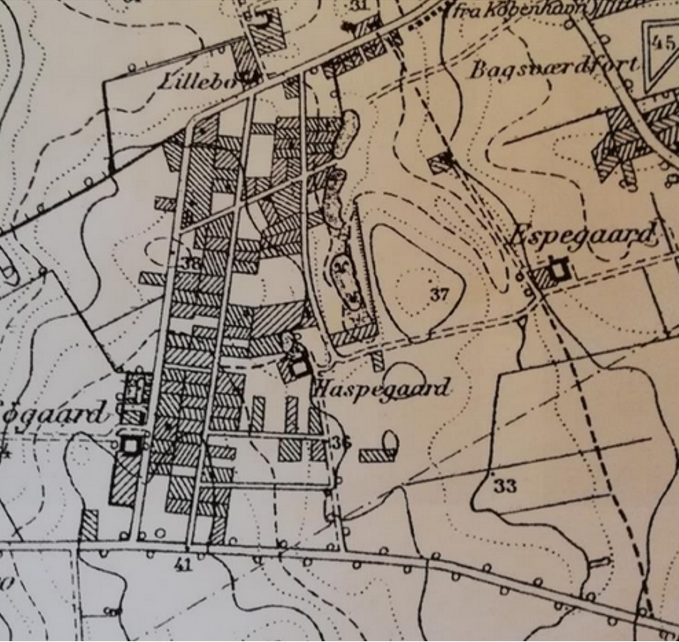 Historisk billede af Haspegården